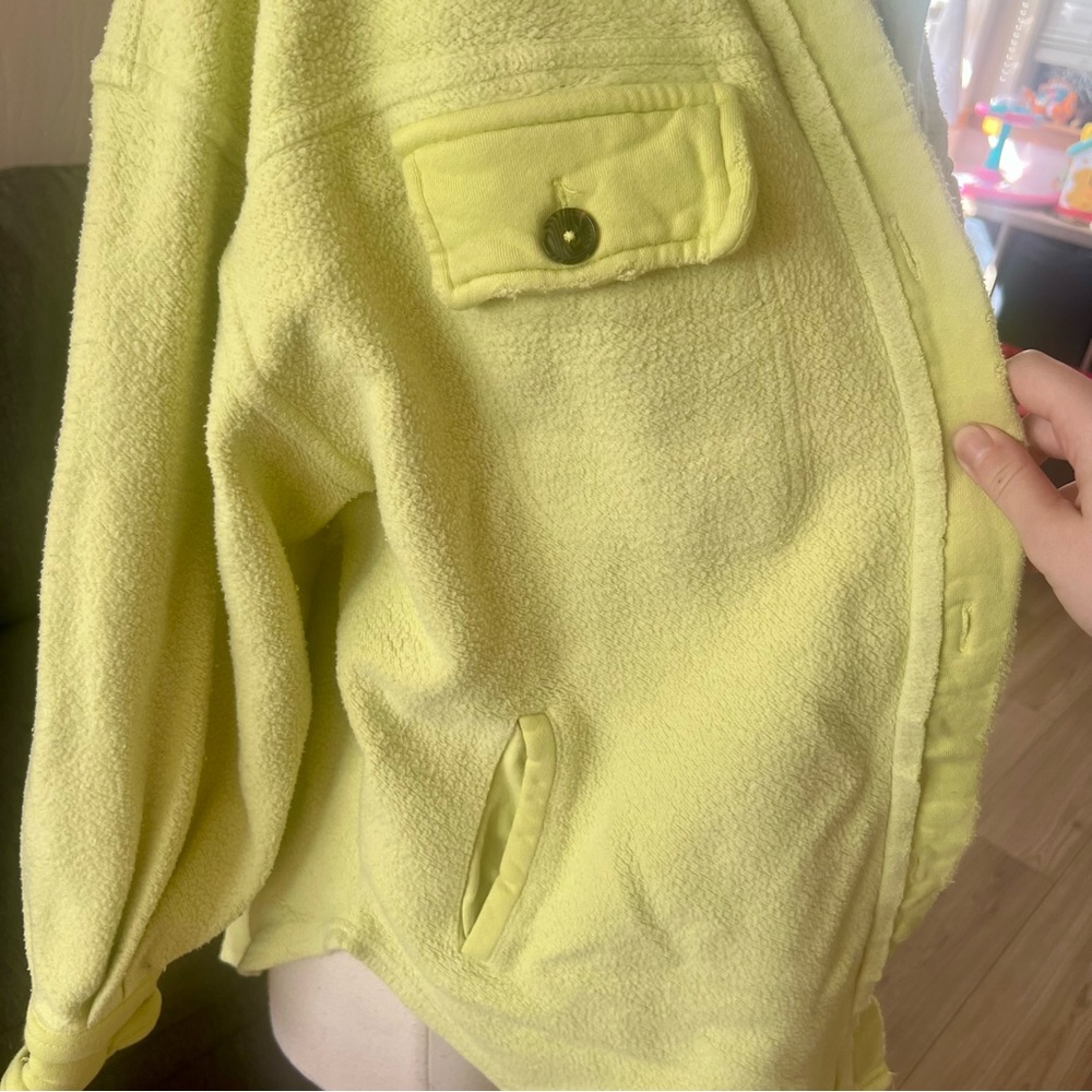 Free People Lime Ruby Shacket - image 4
